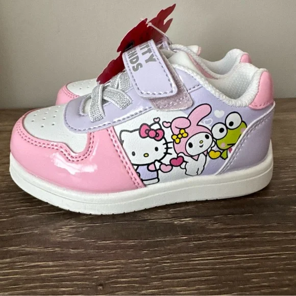 Hello Kitty Sneakers Sz 7 NEW Keroppi My Melody Back to School - Picture 4 of 8